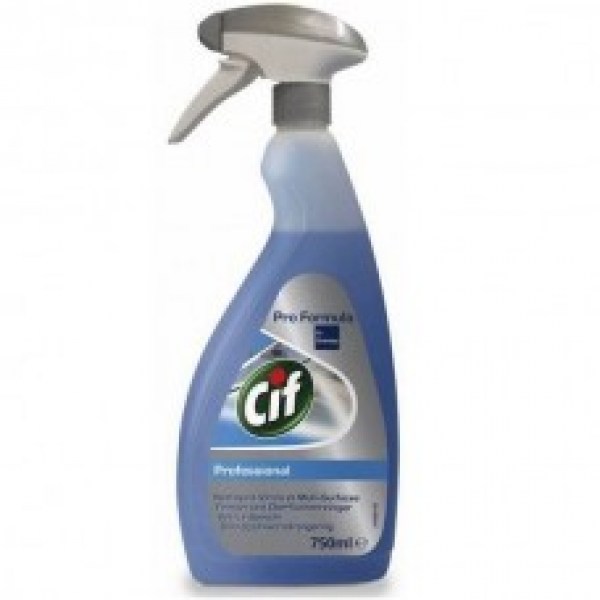 Cif Prof. Window and Multisurface (6x750ml)